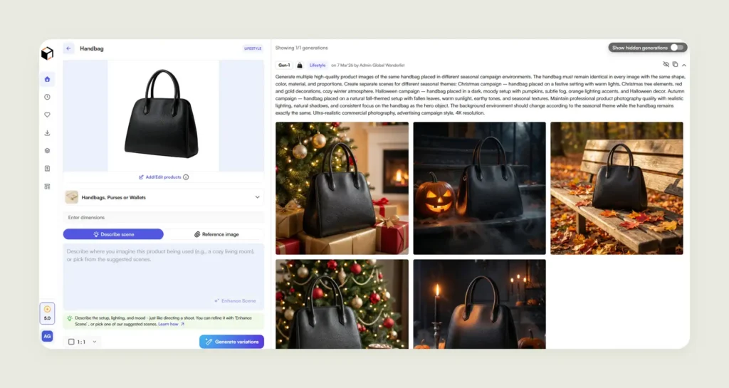 Automatically generating different seasonal backgrounds for the same product in WizStudio Automatically generating different seasonal backgrounds for the same product in WizStudio