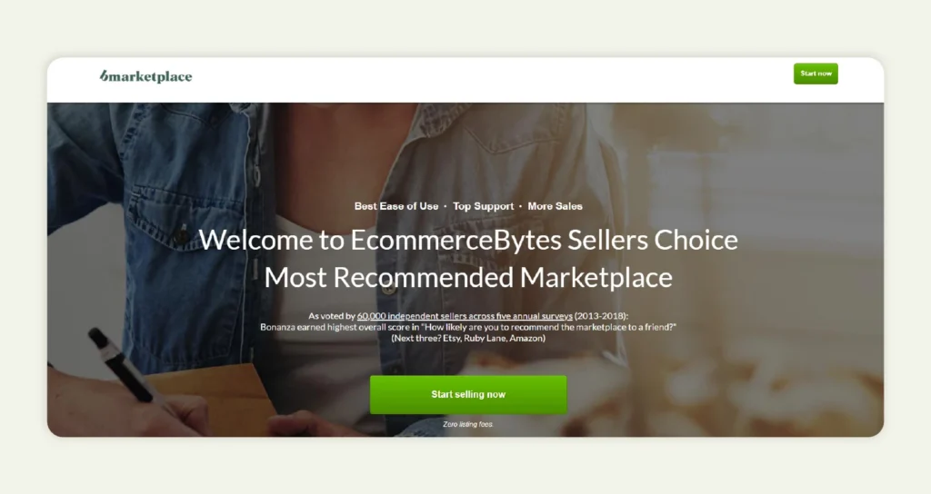 Home page of Bonanza Selling&nbsp;