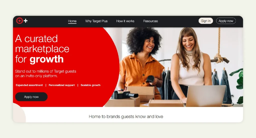 Home page of Target Plus