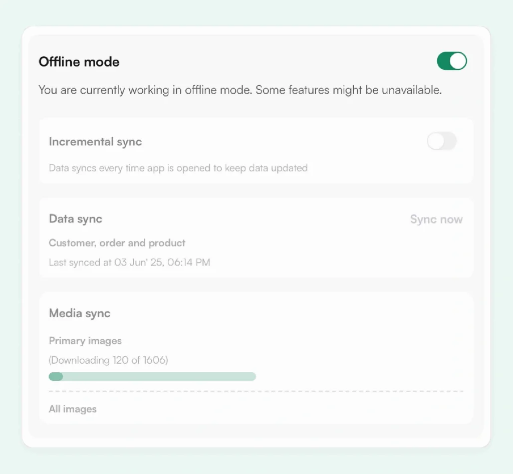 Offline Mode in WizCommerce