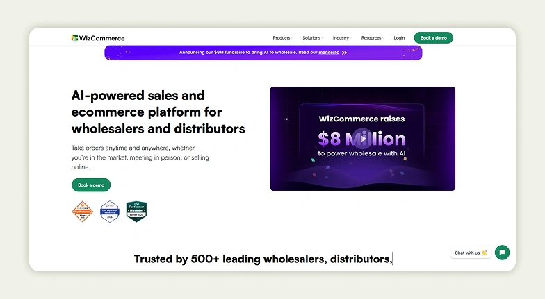WizCommerce website WizCommerce website