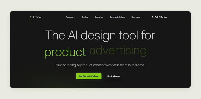 Home page of Flair AI
