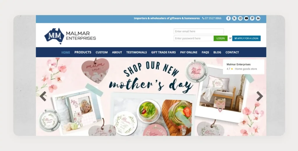 Home page of Malmar Enterprises
