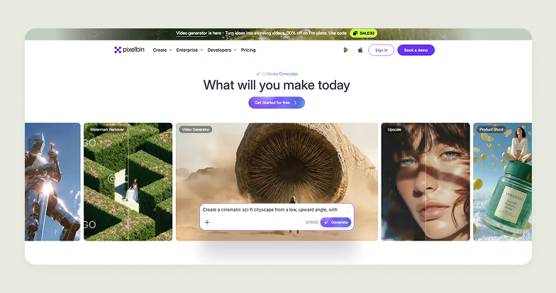 Home page of Pixelbin