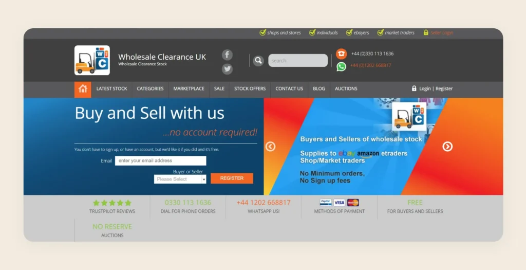 Home page of Wholesale Clearance UK Home page of Wholesale Clearance UK
