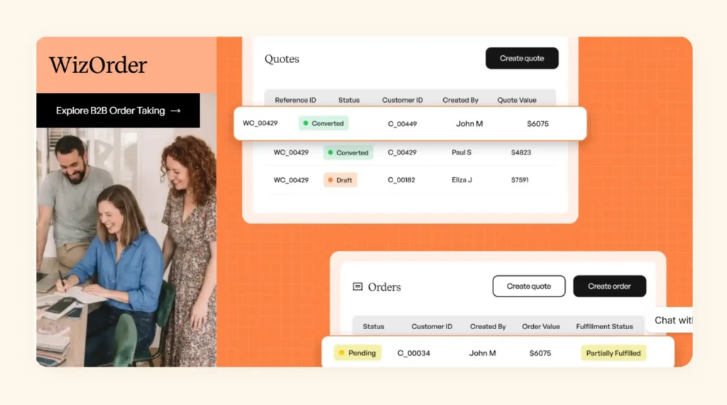Build carts, create quotes, and write orders in seconds with WizOrder Build carts, create quotes, and write orders in seconds with WizOrder