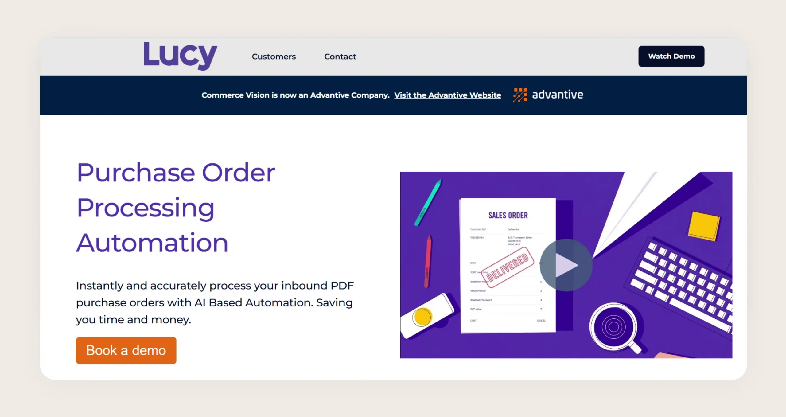 Commerce Vision (Lucy) homepage Commerce Vision (Lucy) homepage