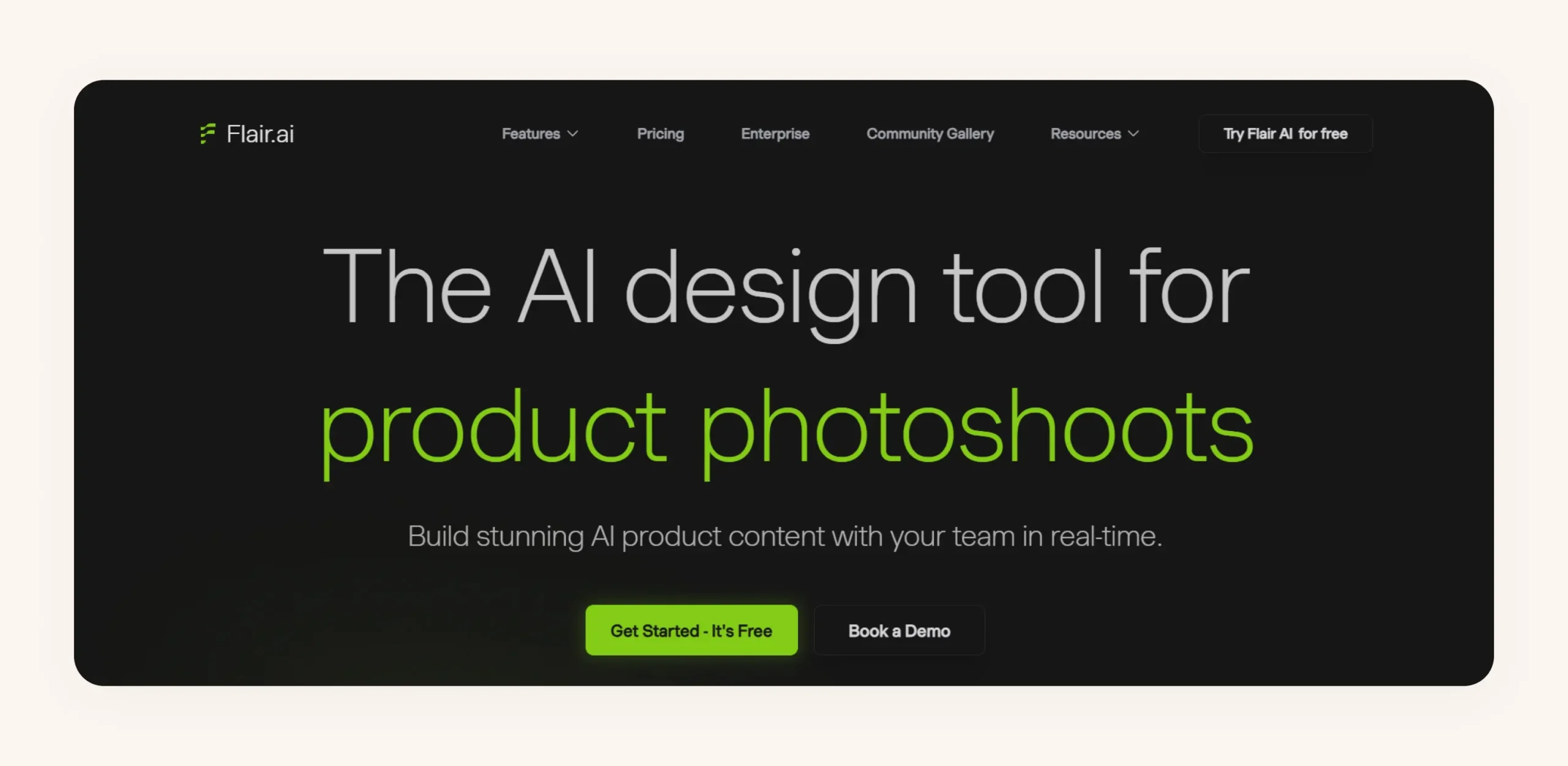 Flair AI homepage