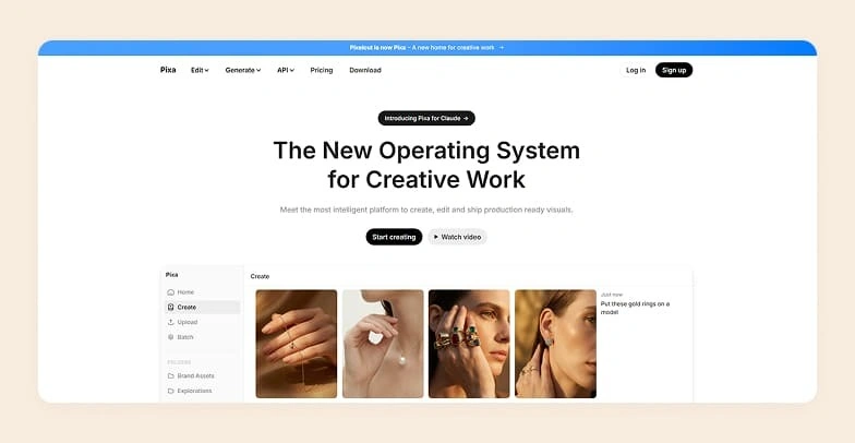 Home page of Pixa
