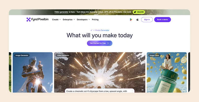 Home page of Pixelbin