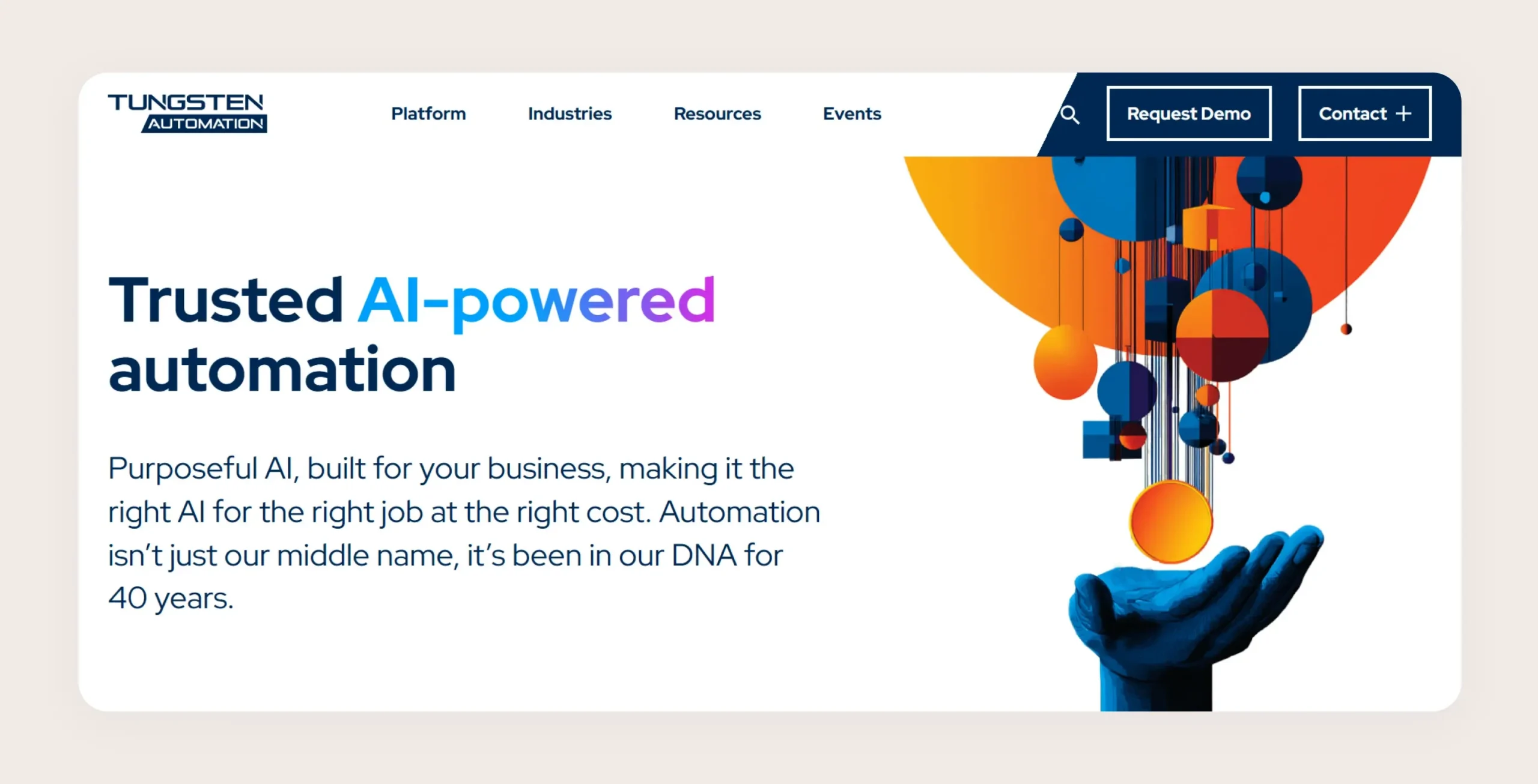 Tungsten Automation homepage Tungsten Automation homepage