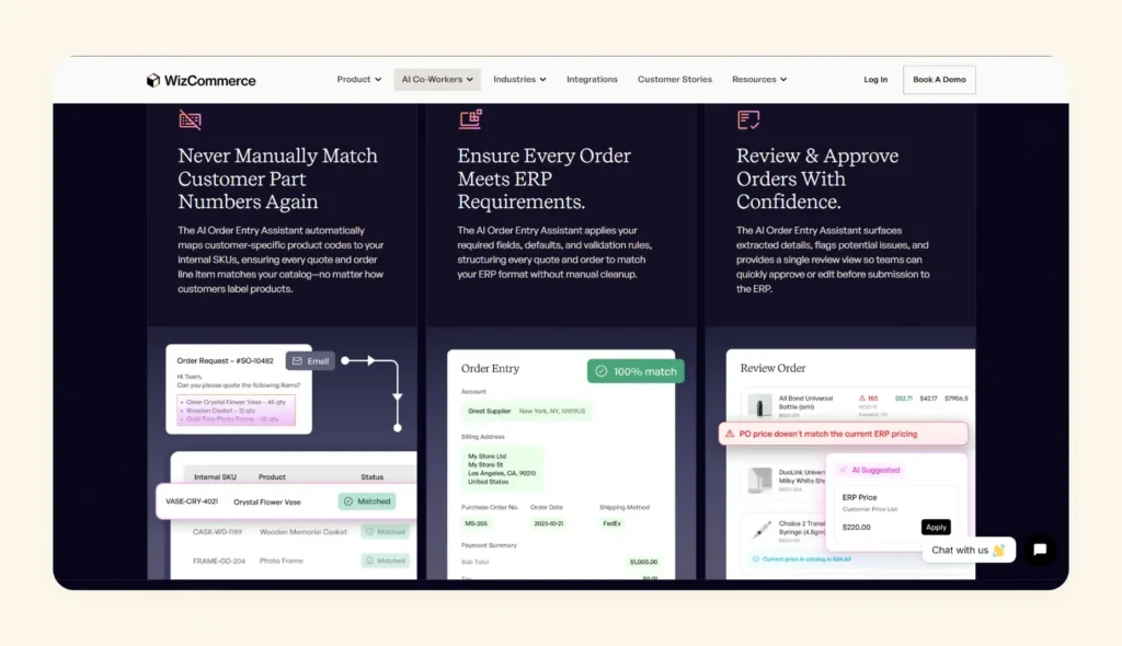 WizCommerce’s AI quote automation assistant WizCommerce’s AI quote automation assistant