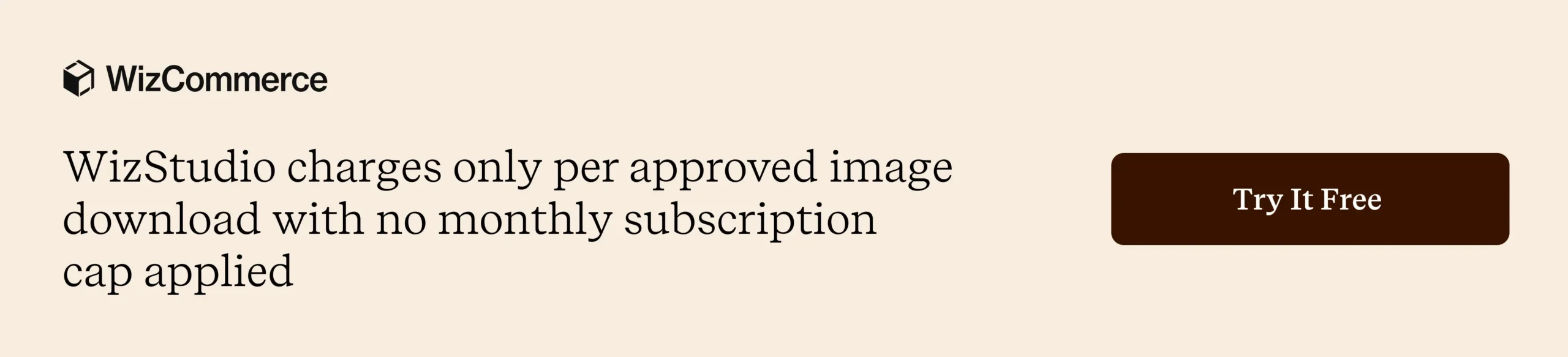 WizStudio offers credit-based AI product photography with no recurring monthly cap