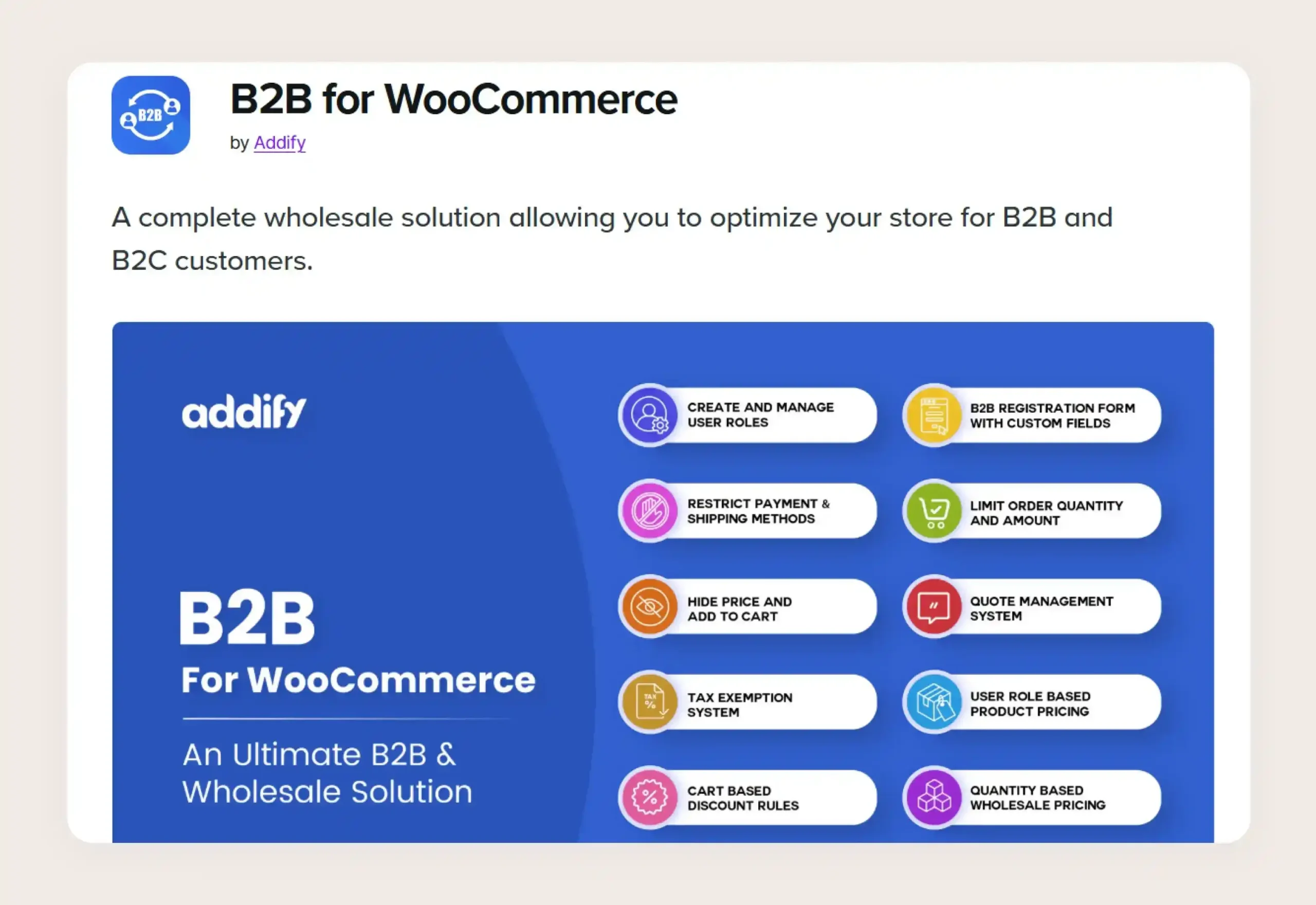 WooCommerce B2B screenshot WooCommerce B2B screenshot