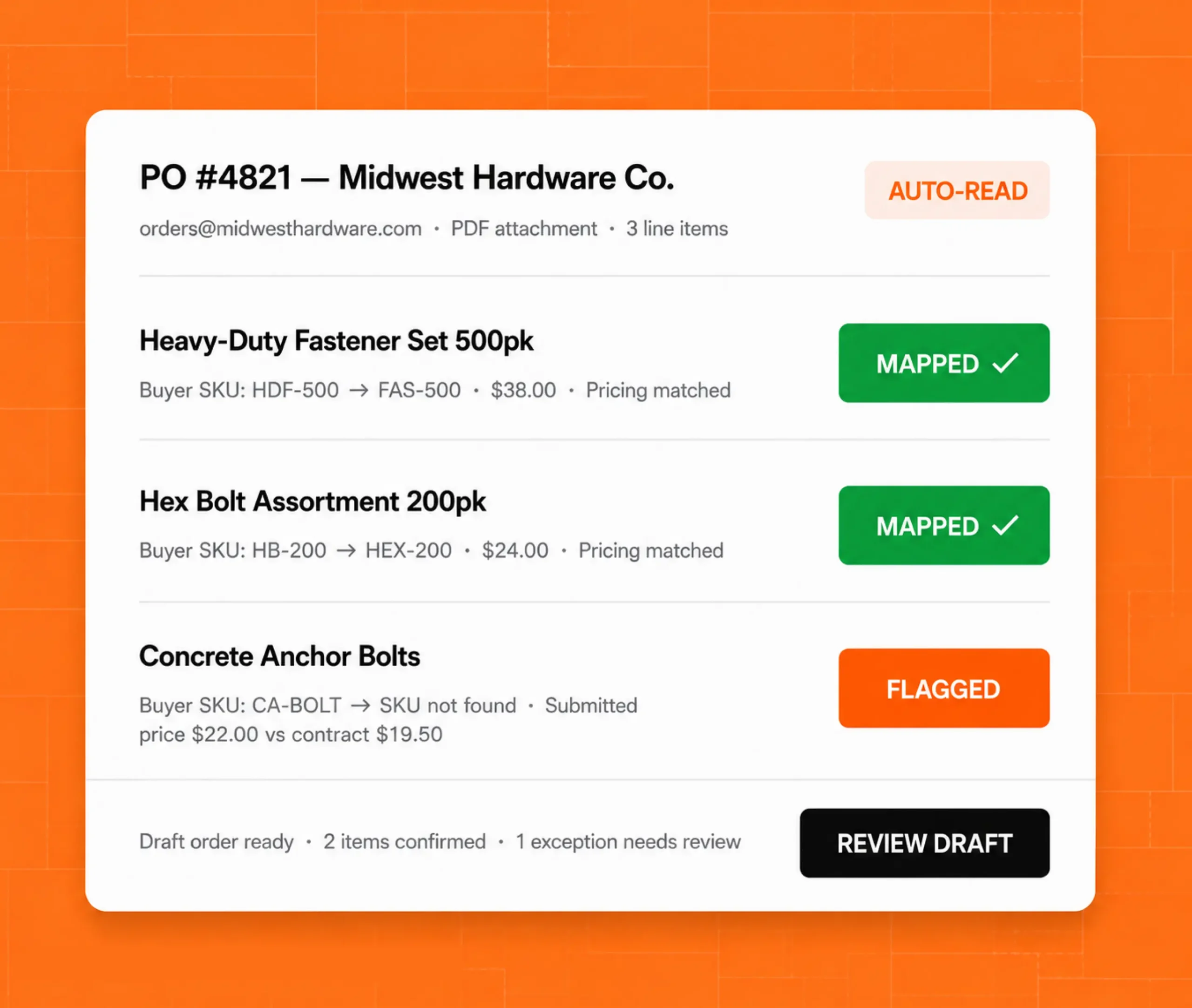 AI order entry