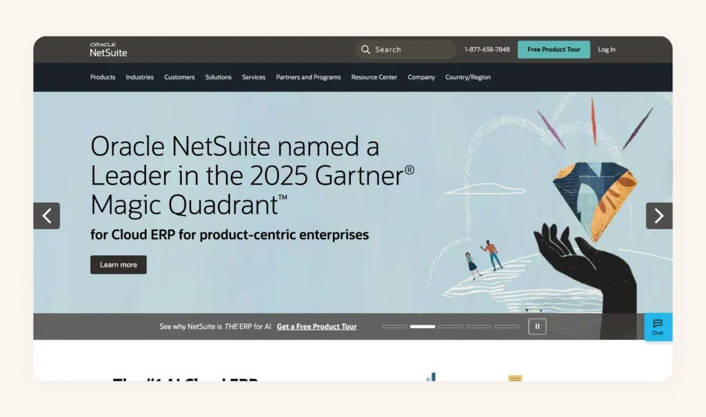 Netsuite Homepage