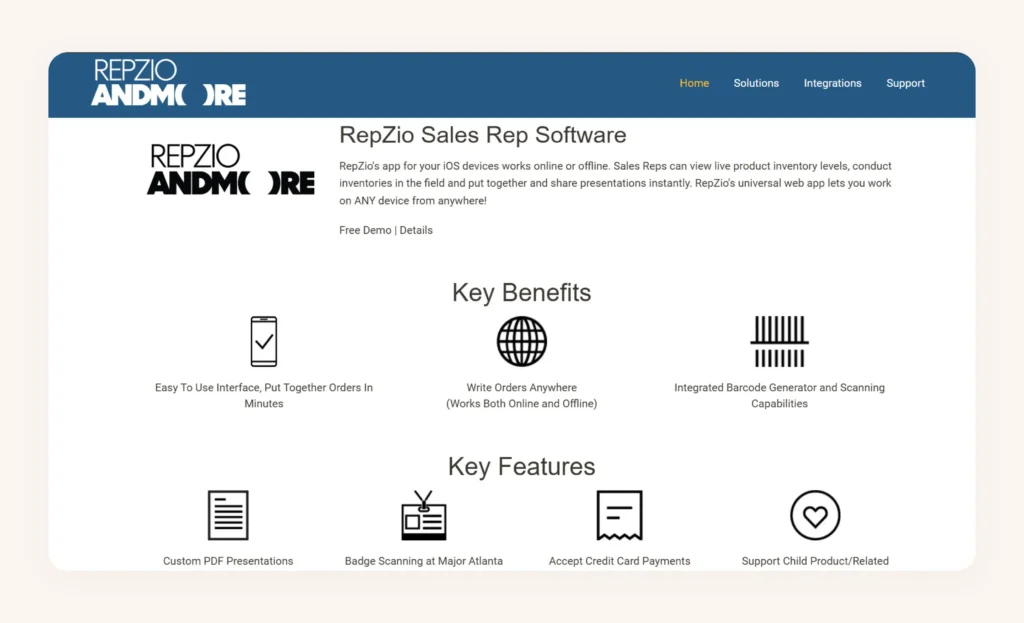 RepZio Homepage