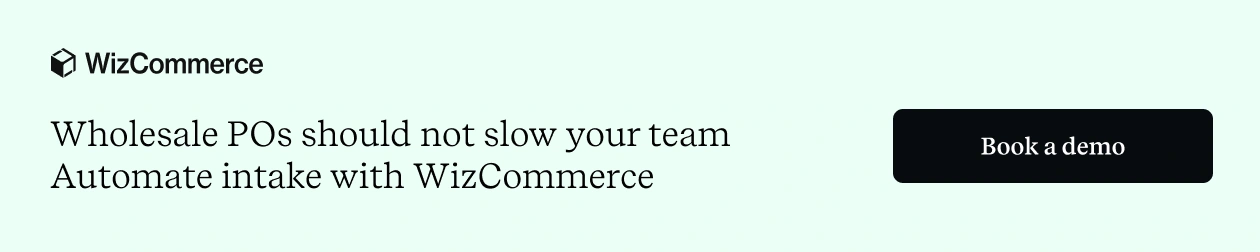 WizCommerce automates wholesale purchase order intake
