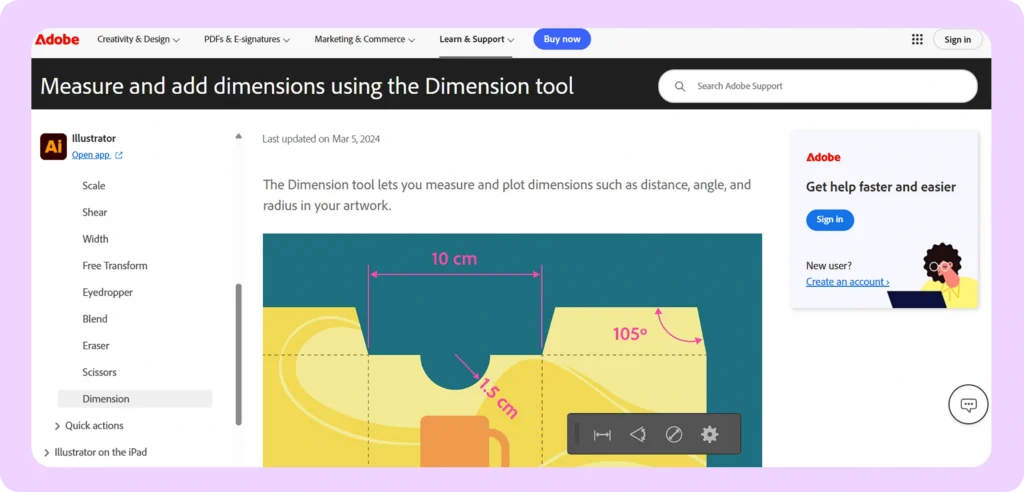 Adobe Illustrator Webpage
