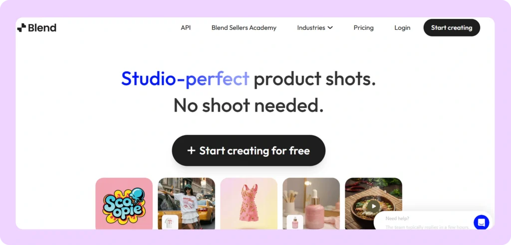 Blend Webpage