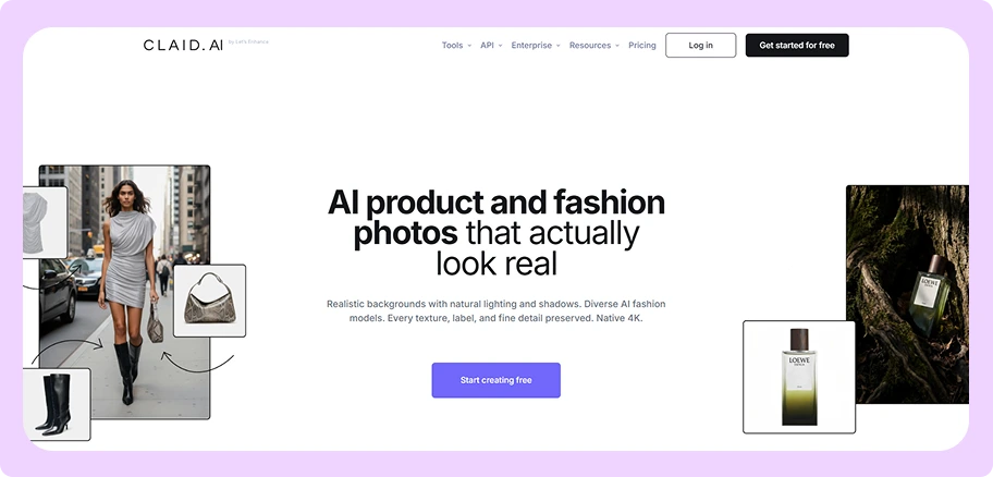 Claid.ai Homepage