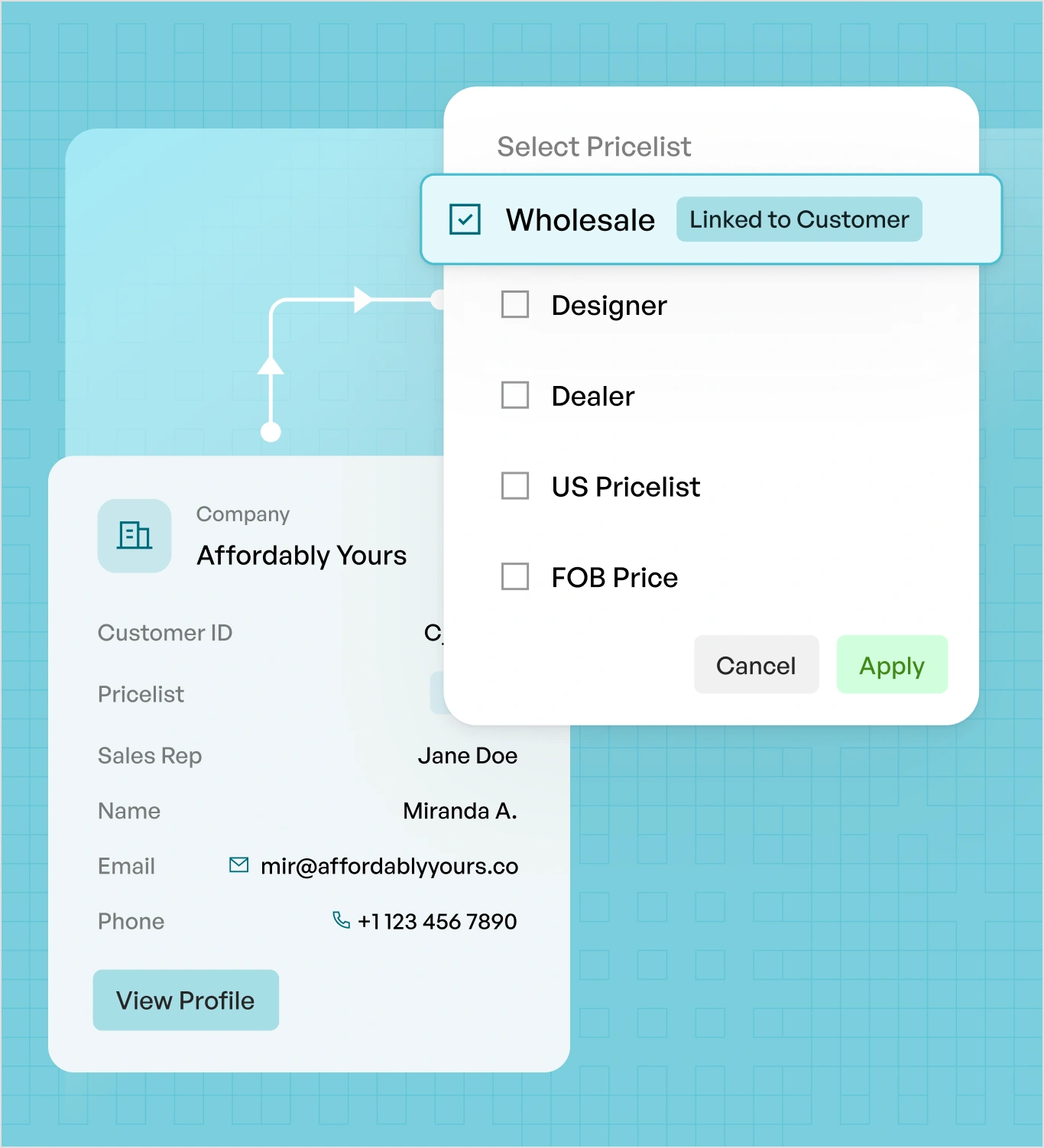 Custom Price list