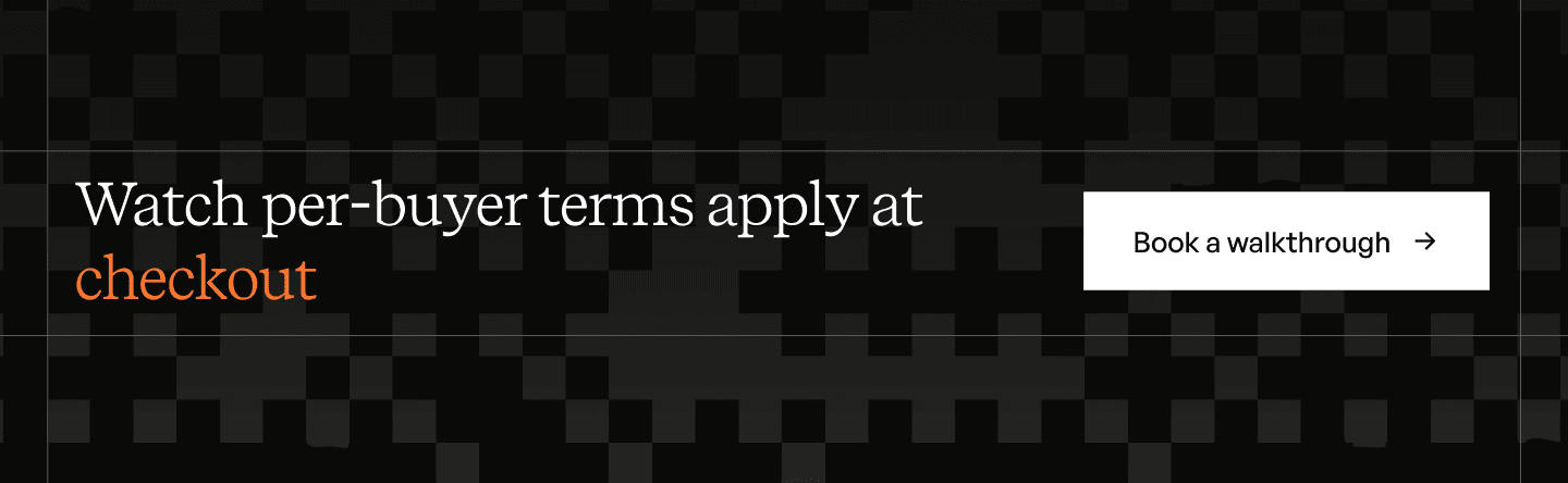 net 30 terms demo banner