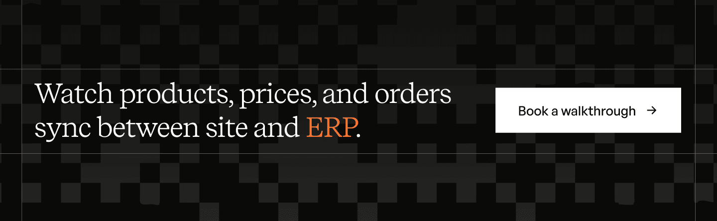 b2b ecommerce website architecture demo