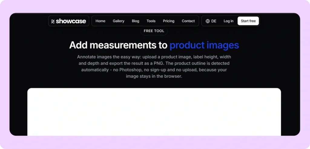 Showcase Webpage