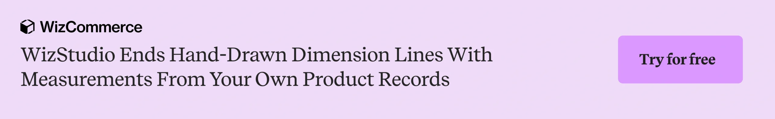 WizStudio draws dimension lines from measurements you already store